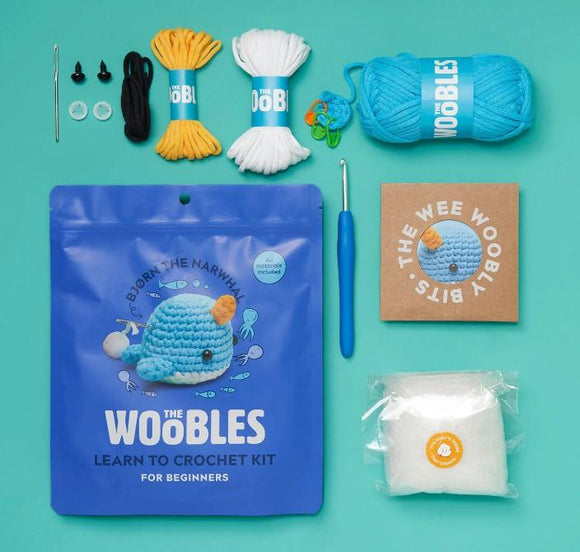 Woobles Bjorn The Narwhal Crochet Kit