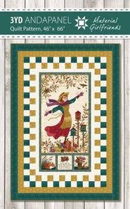 3YD And a Panel Quilt Pattern from Material Girlfriends