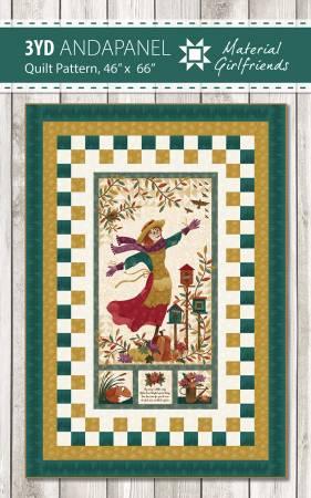 3YD And a Panel Quilt Pattern from Material Girlfriends