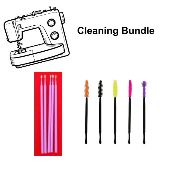 5 Micro & 5 Wand Sewing Machine Cleaning Brushes