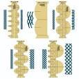 5 pc Clamshell Starter Set - Longarm Template Set