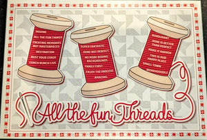 All the Fun Threads Sticker 5"x7"