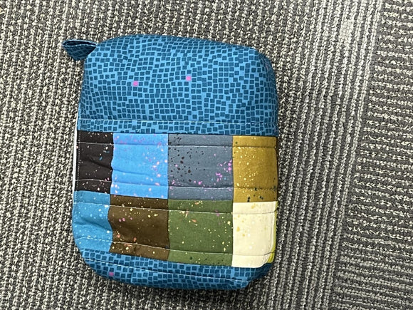 Blue Zippered Bag