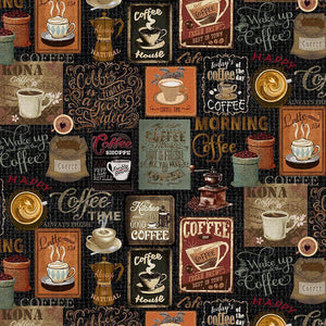 Coffee Collage Black COFFEE-CD3421