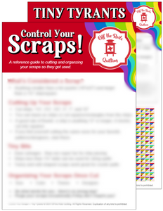 Control Your Scraps Reference Guide