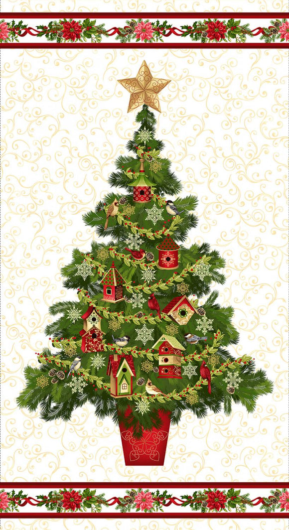 Cream Banner Christmas Tree 23