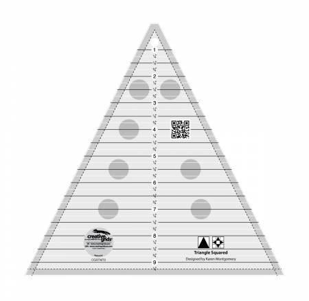 Creative Grids Triangle Squared Ruler 9-1/2in