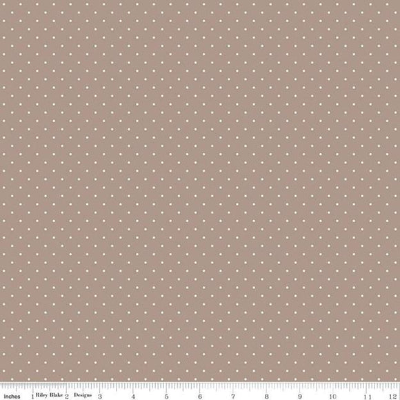Dots Taupe Flannel
