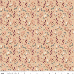 Evening on the Prairie Autumn Floral Beige