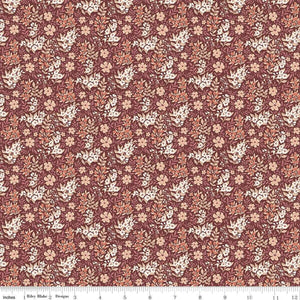 Evening on the Prairie Ditsy Floral Marsala