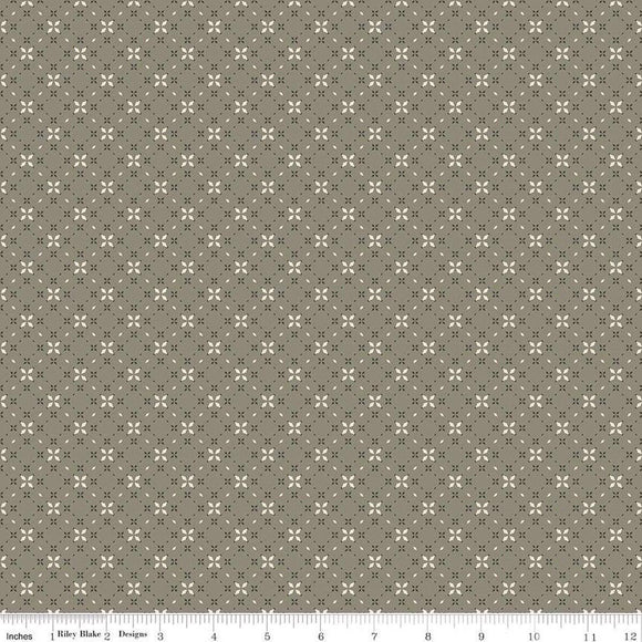 Evening on the Prairie Geo Floral Green