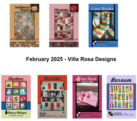 February 2025 New Villa Rosa Pattern Bundle