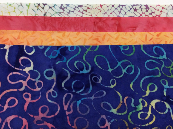 First Friday August 2024 Batiks Fabric Bundle