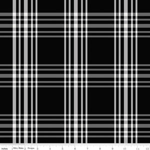 Fleur Noire Plaid C12521-Black