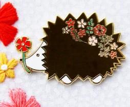 Floral Hedgehog Magnetic Needle Minder