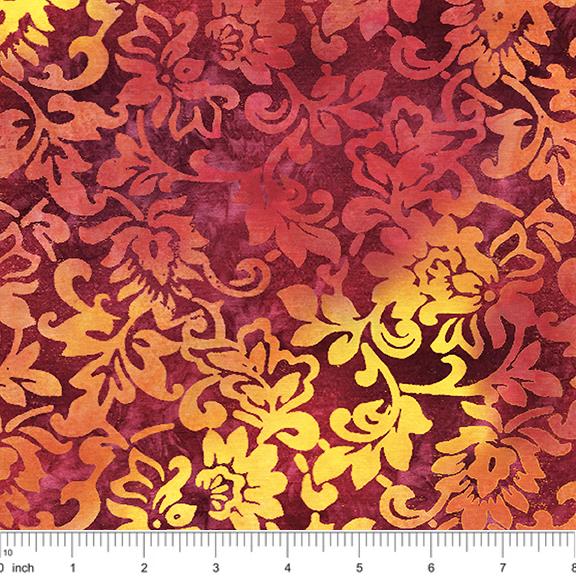 Floral Multi Orange SH174-862 Sewing Sewcial 2024