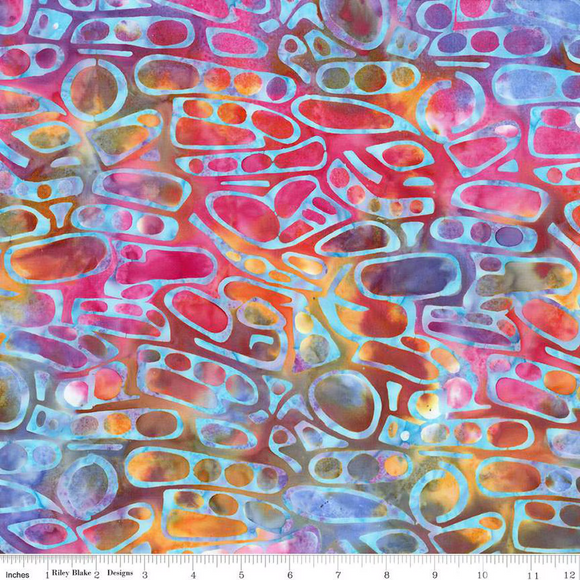 Geometric Splash Kaleidoscope Batik BT23204-302