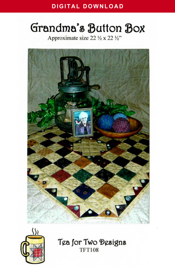 Grandma's Button Box Digital Download