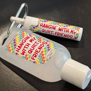 Hangin' With My Quilt Friends Sanitizer/Lip Balm Bundle