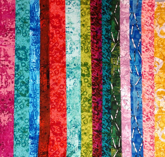 Heartland Stars Med/Dark 14 Fat Quarter Bundle