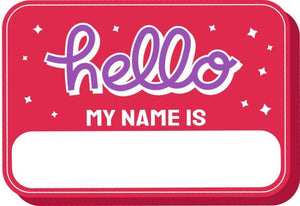 Hello My Name is Sticker