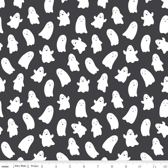 Hey Pumpkin Ghosts Charcoal