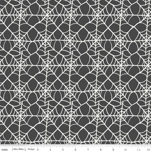 Hey Pumpkin Webs Charcoal