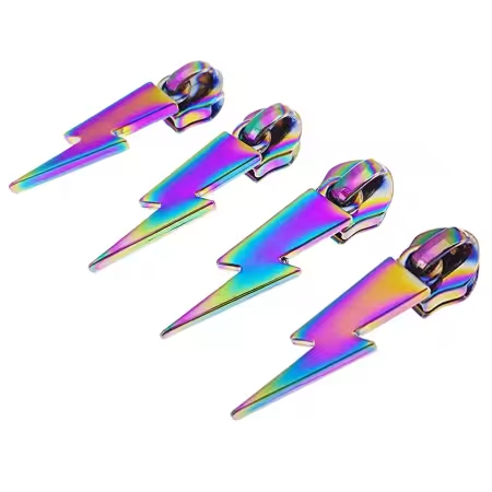 Iridescent Lightning Bolt Zipper Pulls *PRE ORDER*