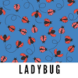 58" Laminated Cotton - Lady Bugs