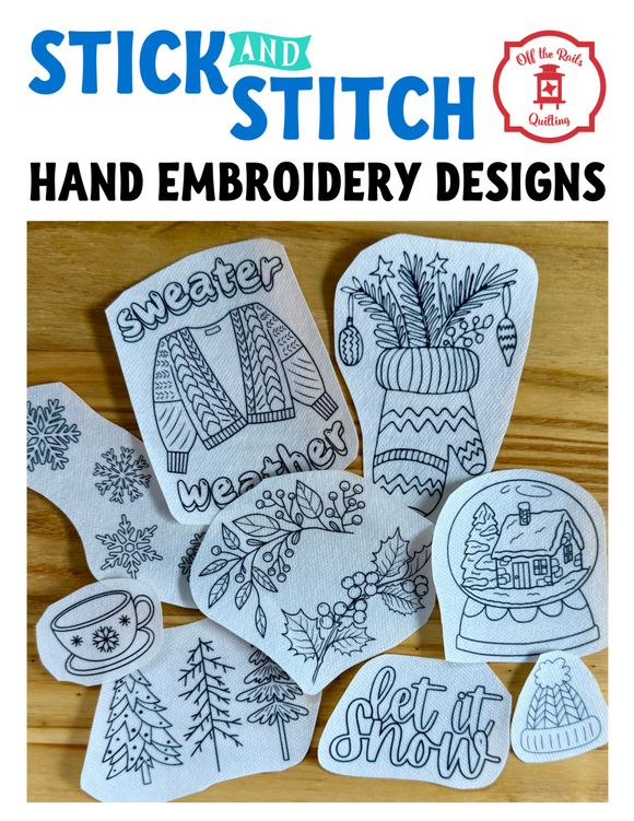 Let It S(n)ew! - Stick and Stitch Hand Embroidery Designs