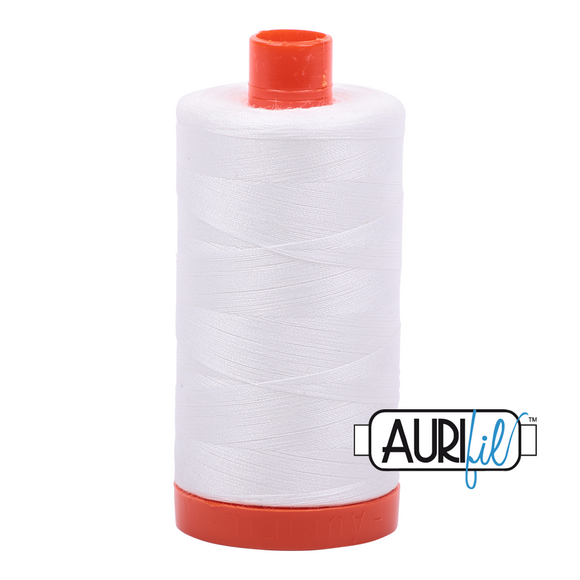 Aurifil Cotton 50wt 1422yds Natural White 2021