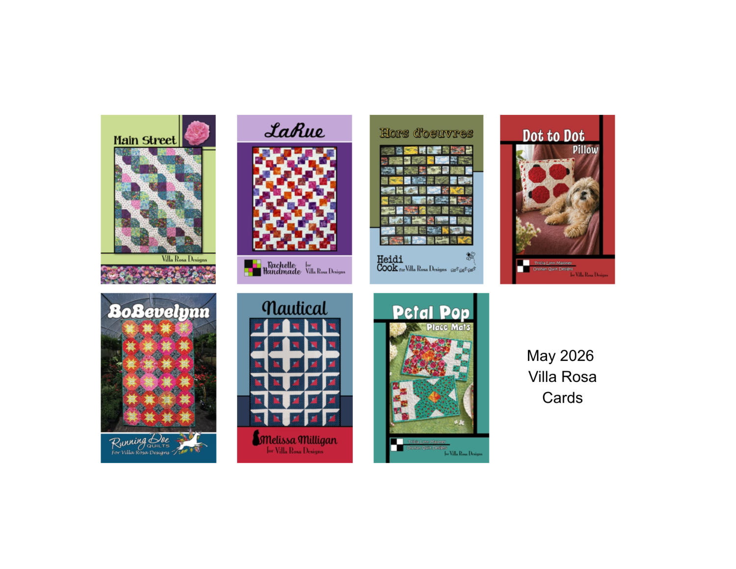 May 2026 New Villa Rosa Digital Download – Off the Rails Quilting
