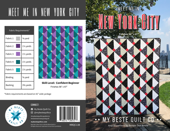 Meet Me in New York City from My Beste Quilt Co