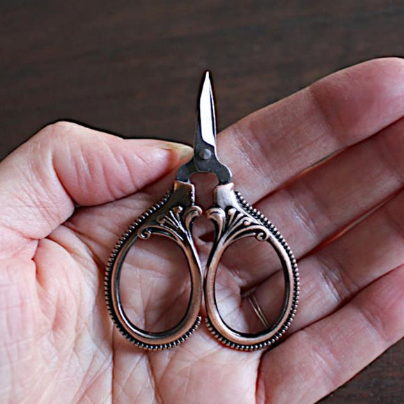 Mini Antique Copper Scissors