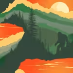 Mysterious Mountain Bigfoot 23817-Grn