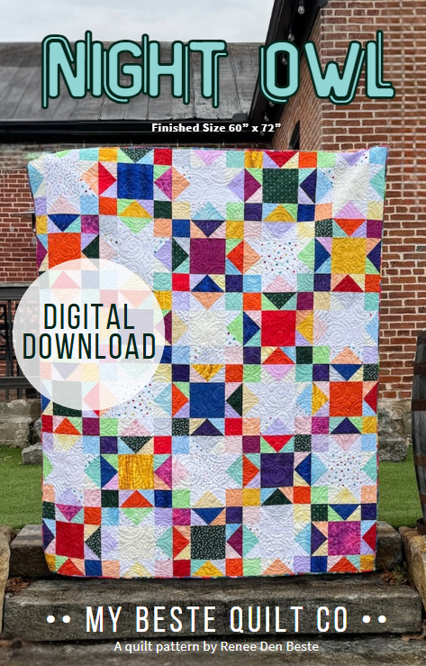 Night Owl - Scrappy Sew Along #9 by My Beste Quilt Co ***Digital Download