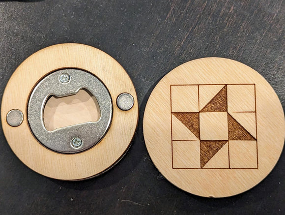Off the Rails Quilting Magnetic Bottle Opener