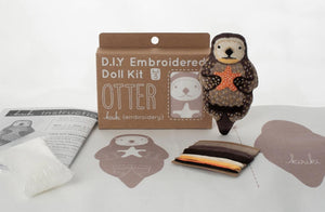 Otter Embroidery Kit