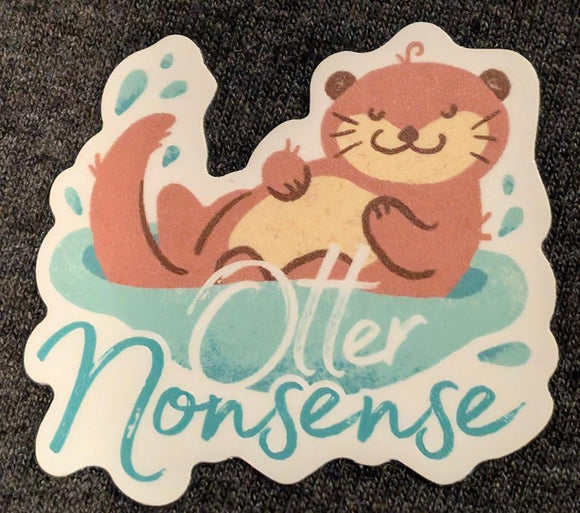 Otter Nonsense Sticker