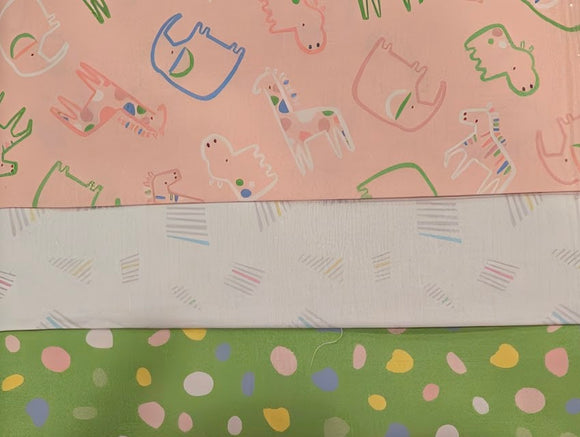 Pink Elephants 3 Yard Bundle