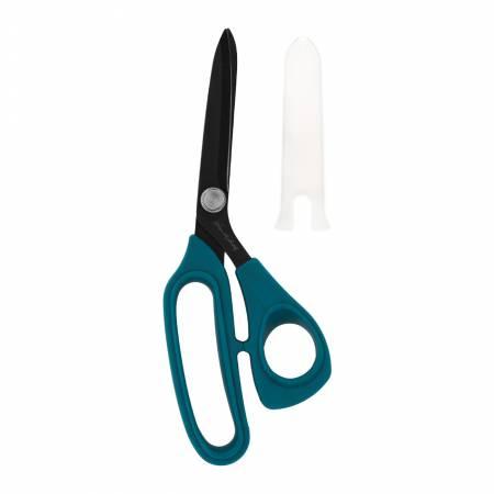 Perfect Scissors Dark Teal 8-1/2in Bent Handle Micro-Serrated Non-Slip Blade - Karen Kay Buckley