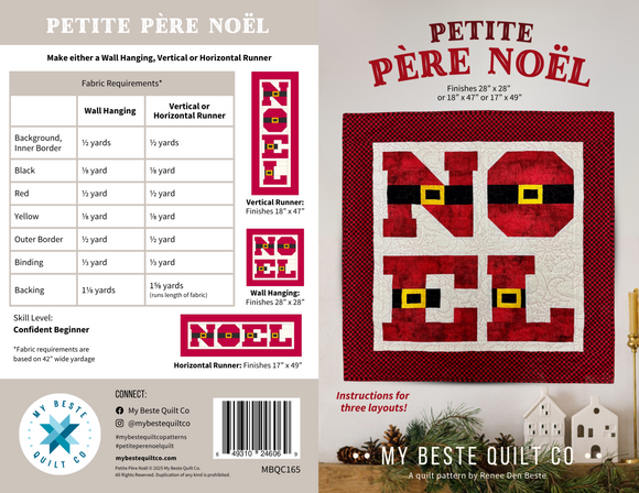Petite Pere Noel from My Beste Quilt Co