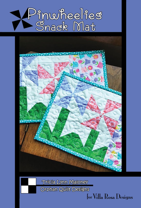 Pinwheelies Snack Mat by Orphan Quilt Designs for Villa Rosa Designs