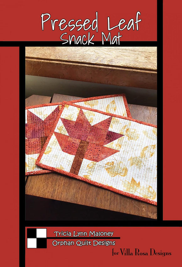 Pressed Leaf Snack Mat by Tricia Lynn Maloney for Villa Rosa Designs *Digital Download*