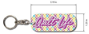 Quilt Life Key Chain