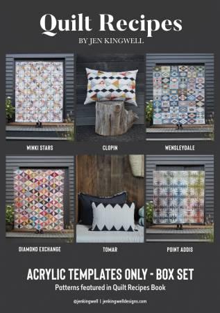 Quilt Recipes Box Set of 6 Acrylic Templates