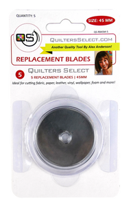 Quilter's Select Rotary Replacement 45mm Blades 5 Pack