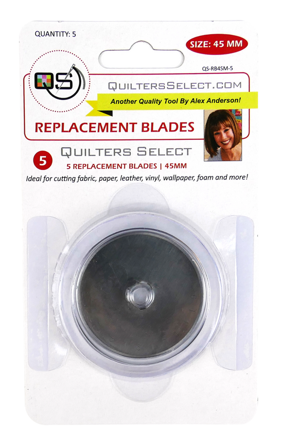 Quilter's Select Rotary Replacement 45mm Blades 5 Pack