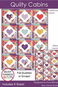 Quilty Cabins Quilt Pattern by Busy Hands Quilts **Preorder