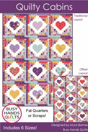 Quilty Cabins Quilt Pattern by Busy Hands Quilts **Preorder